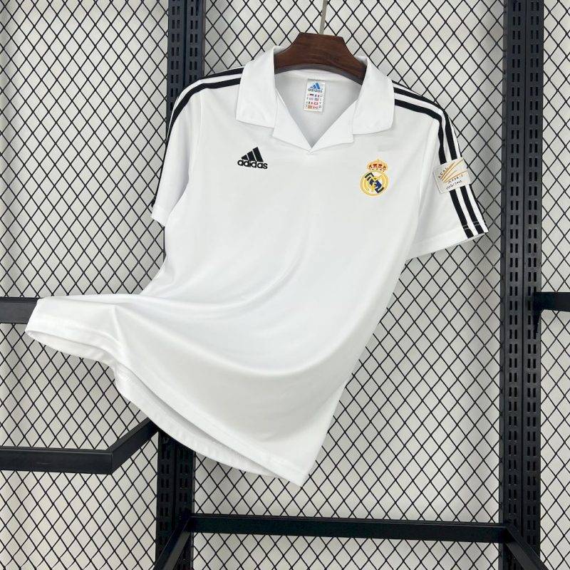 f21067b23bb9f67a182387086bfcbcef 2001/2002 Retro Real Madrid Home Football Shirt 1:1 Thai Quality