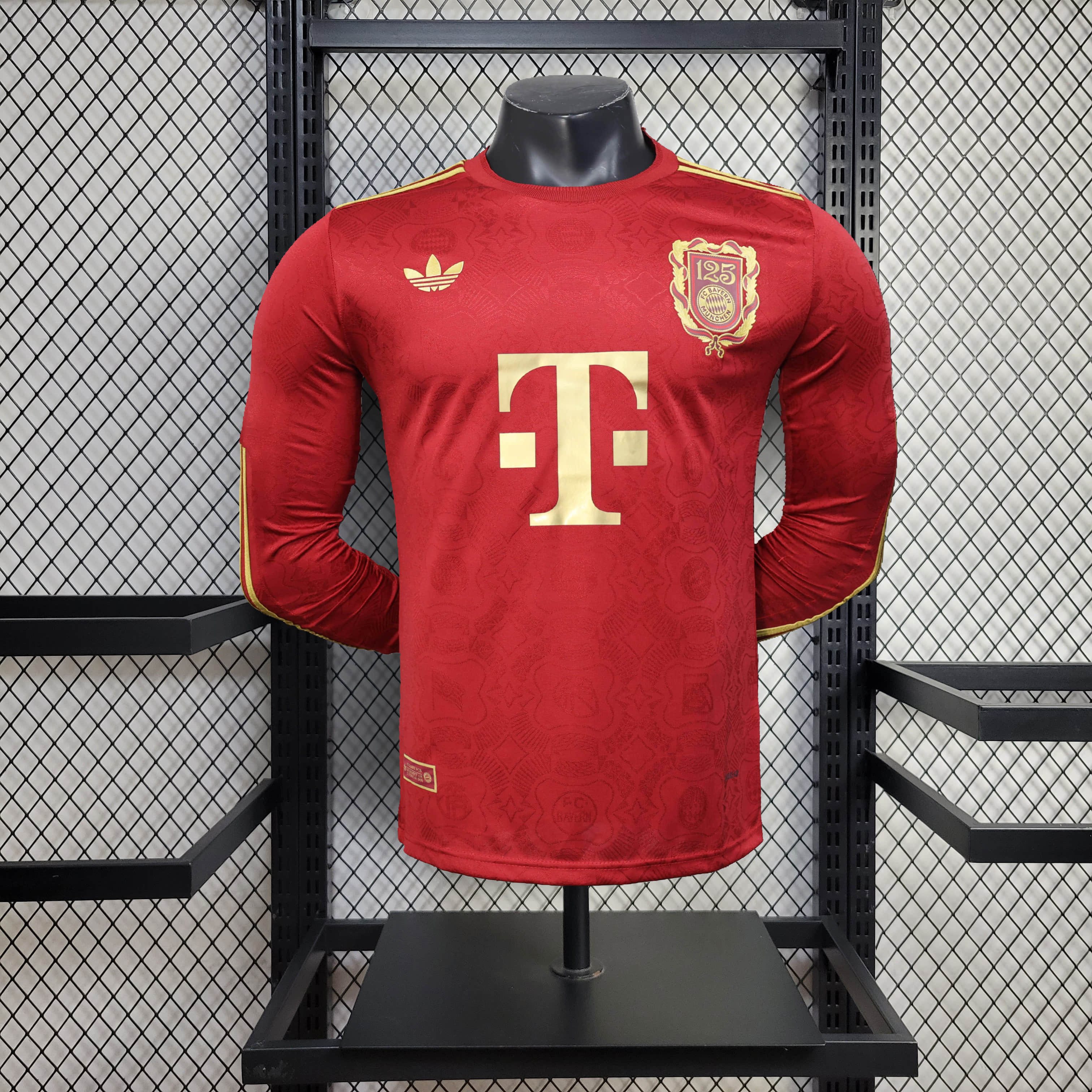 2025/2026 Long Sleeve Player Version Bayern Munchen 125th Anniversary Football Shirt 1:1 Thai Quality