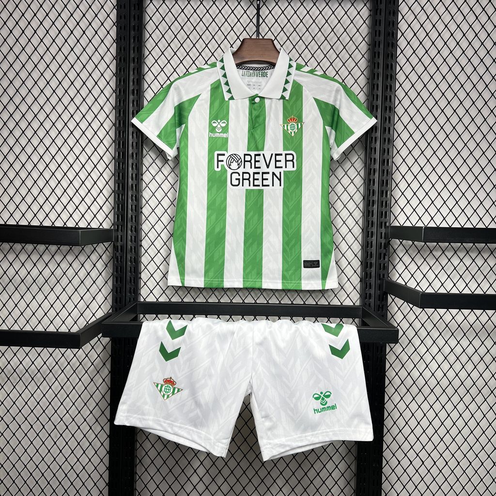 2024/2025 Real Betis Home Football Shirt Kids Size 1:1 Thai Quality