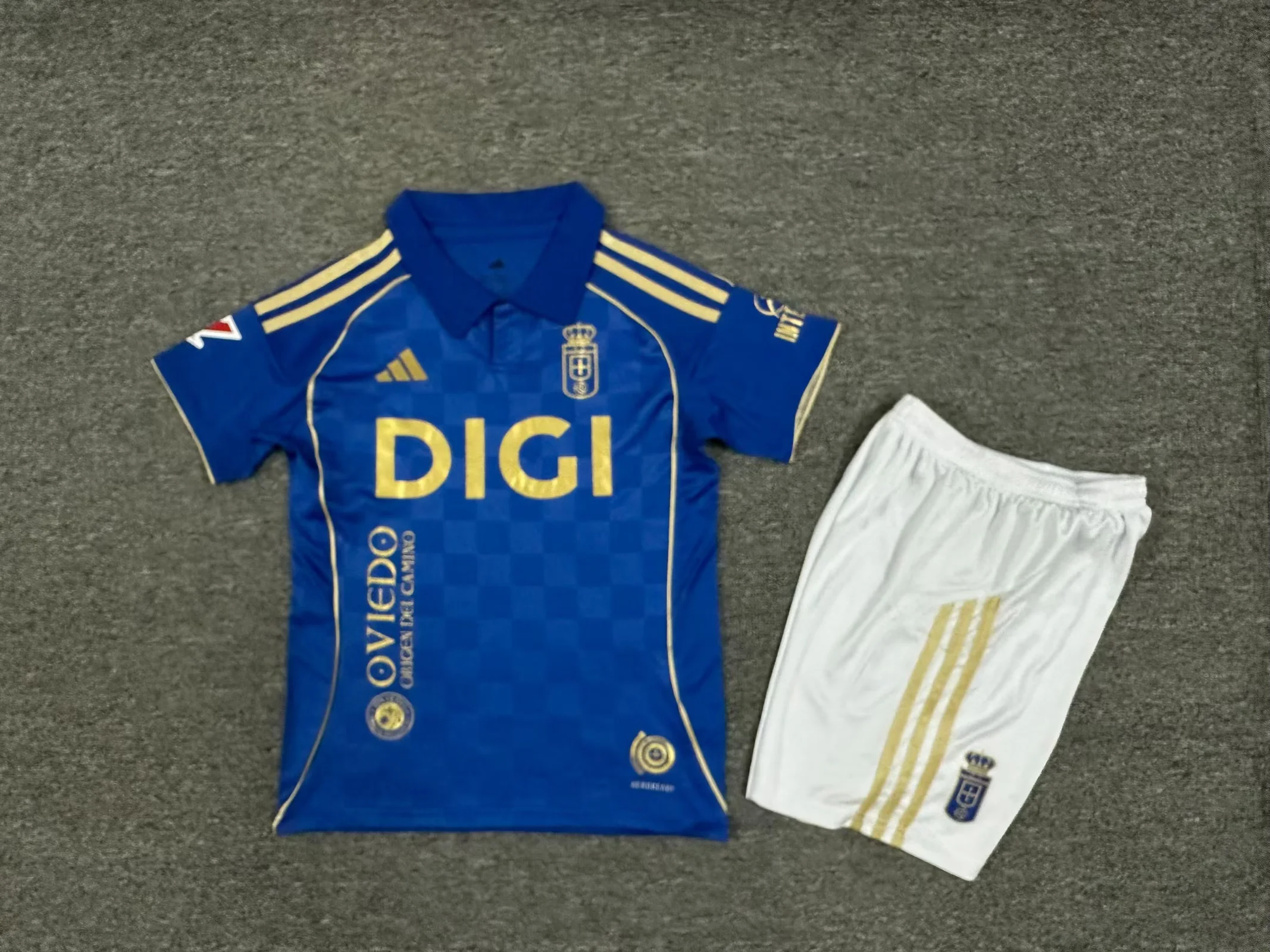 f3ea244305d97c64bfd4ff61ad5b084d 2025/2026 Real Oviedo Vetusta Home Football Shirt Kids Size 1:1 Thai Quality
