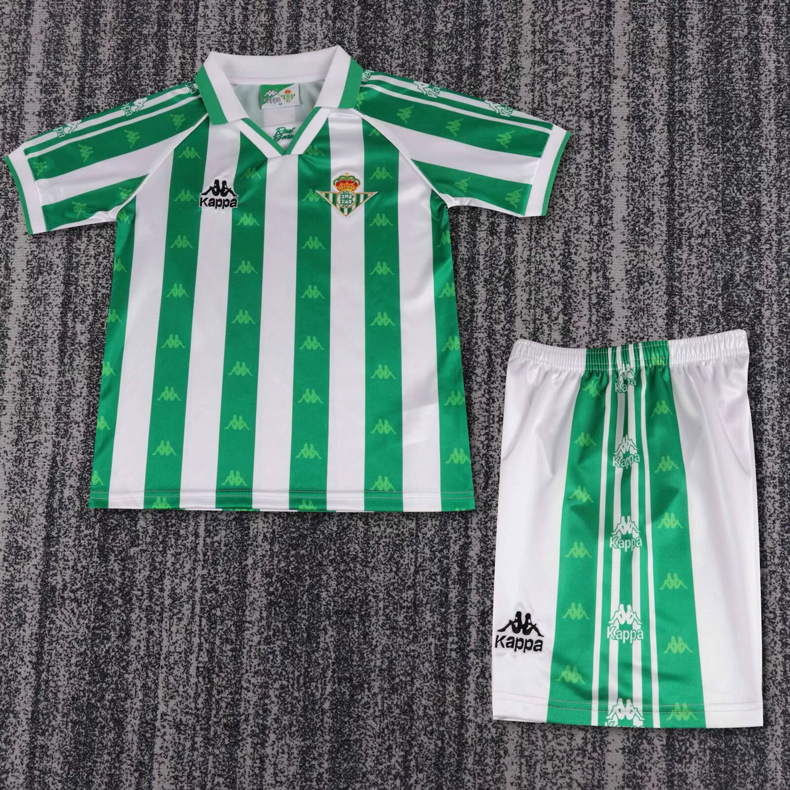 1995/1997 Retro Real Betis Home Football Shirt Kids Size 1:1 Thai Quality
