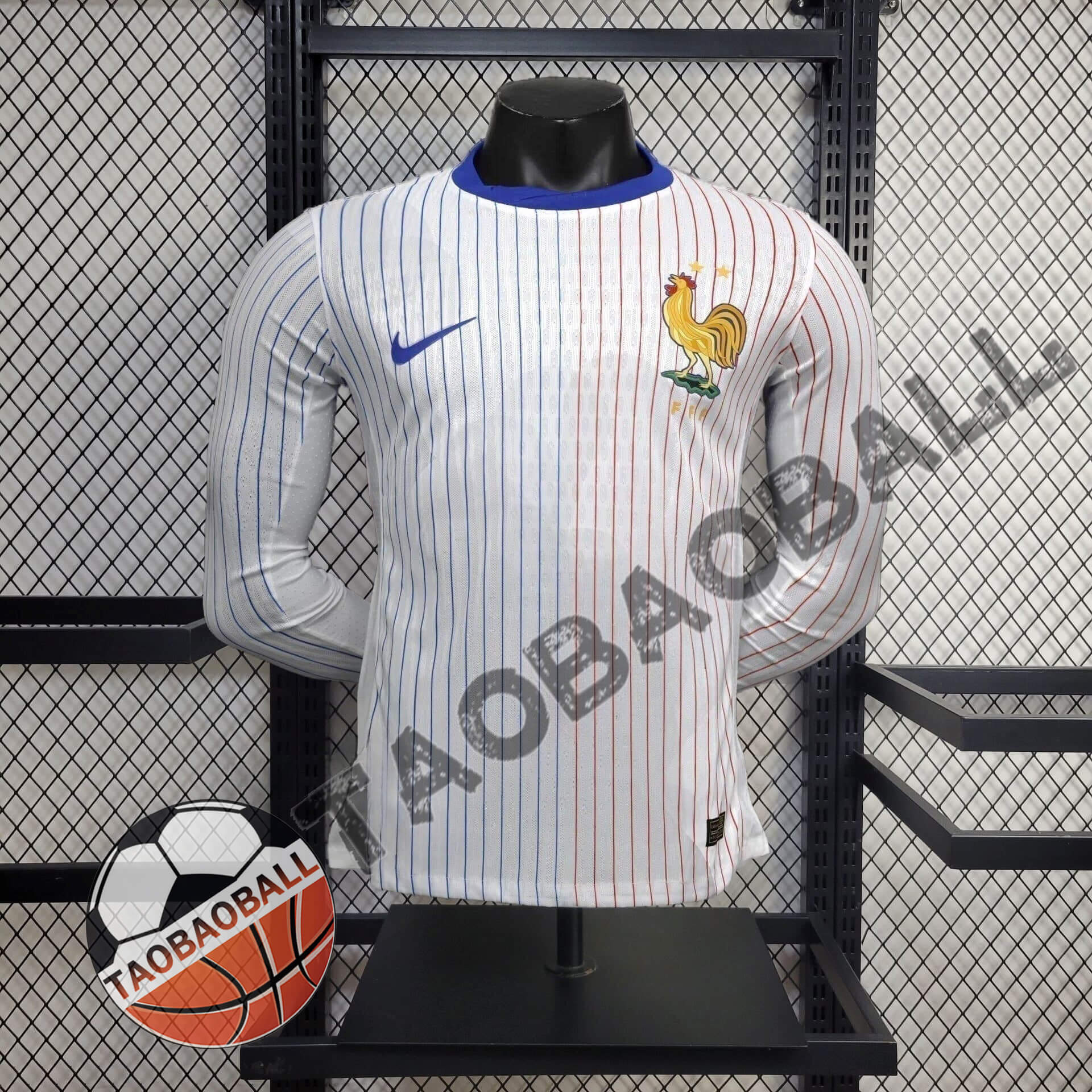 2024 Player Version Long Sleeve France Away Football Shirt 1:1 Thai Quality