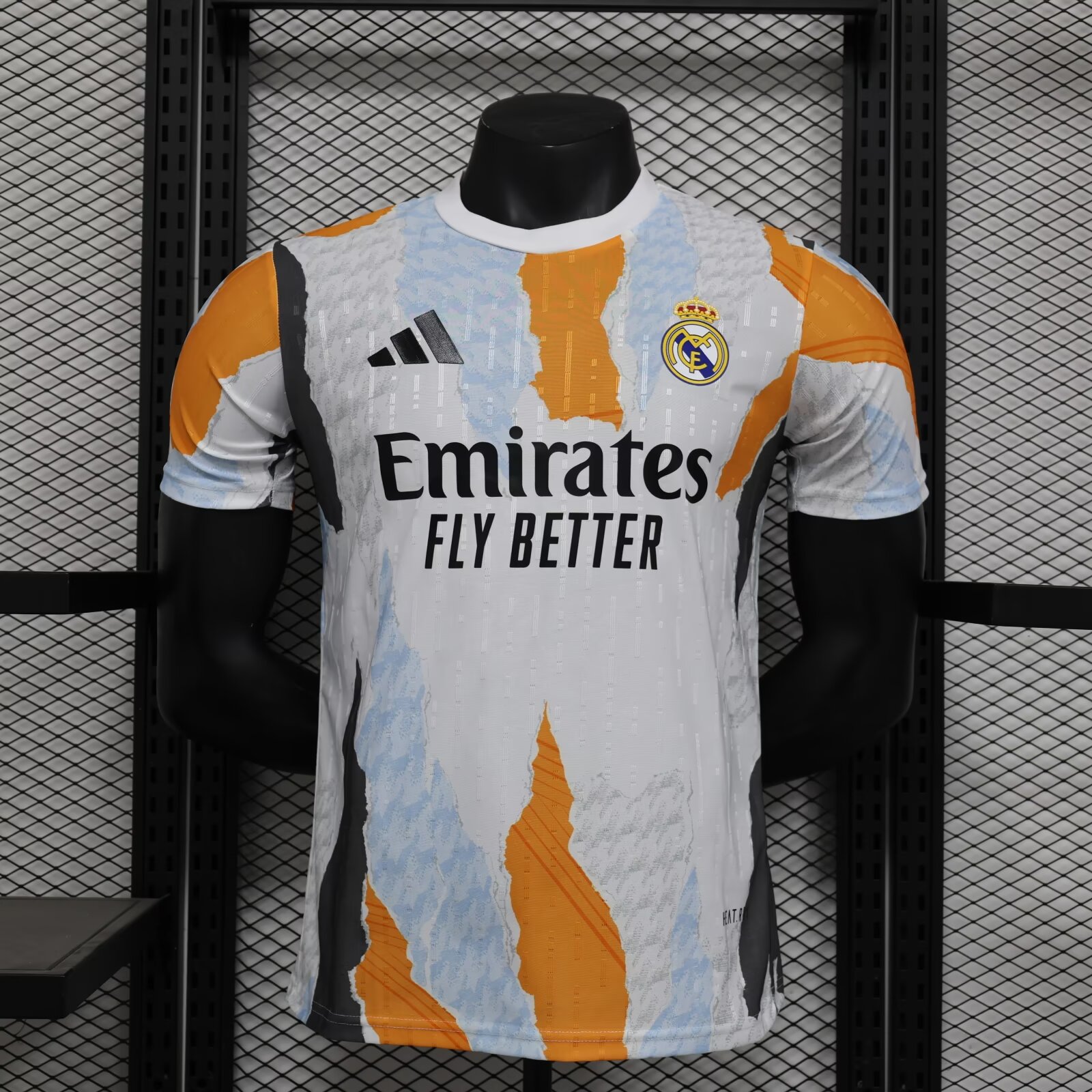2024/2025 Player Version Real Madrid Pre-Match Football Shirt 1:1 Thai Quality