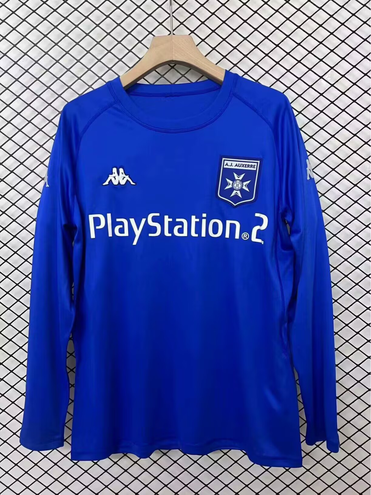 2003/2004 Retro Long Sleeve AJ Auxerre Away Football Shirt 1:1 Thai Qualit