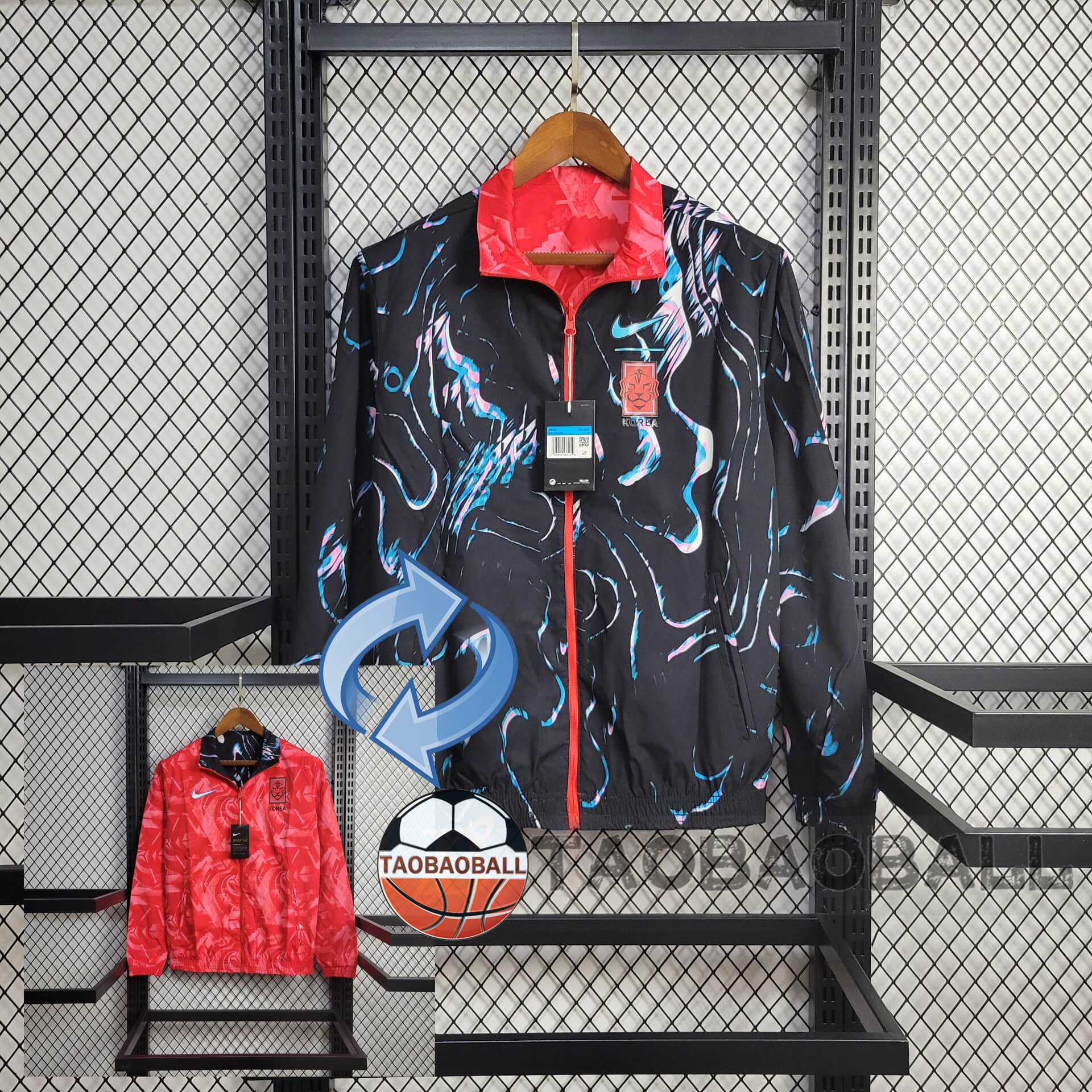 fd76398a060e83dfe5285b32c3fd1e93 2024 South Korea Reversible Windbreaker Football Shirt