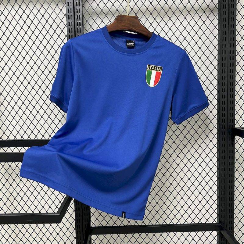 fe5d5783df51fa26ea82600296998ce8 1982 Retro Italy Home Football Shirt 1:1 Thai Quality
