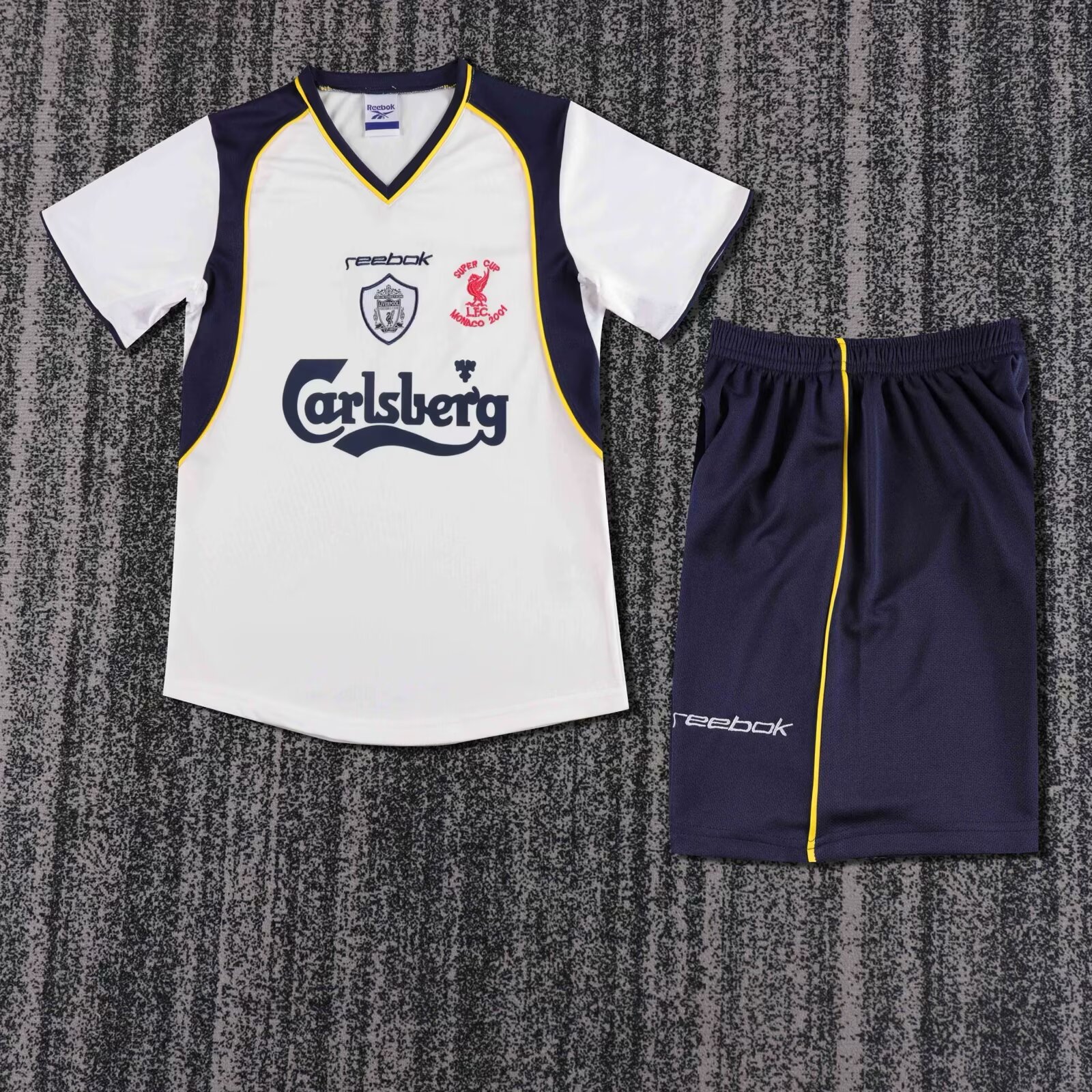 2001/2002 Retro Liverpool Away Football Shirt Kids Size 1:1 Thai Quality