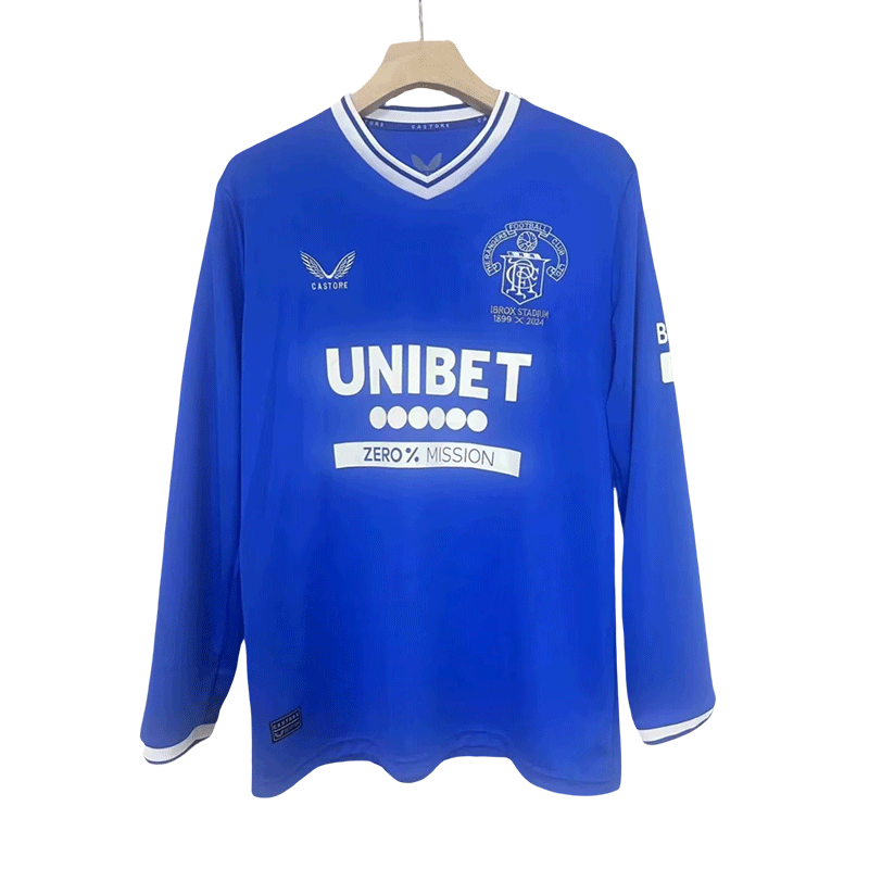 2024/2025 Long Sleeve Rangers 125th Anniversary Football Shirt 1:1 Thai Quality