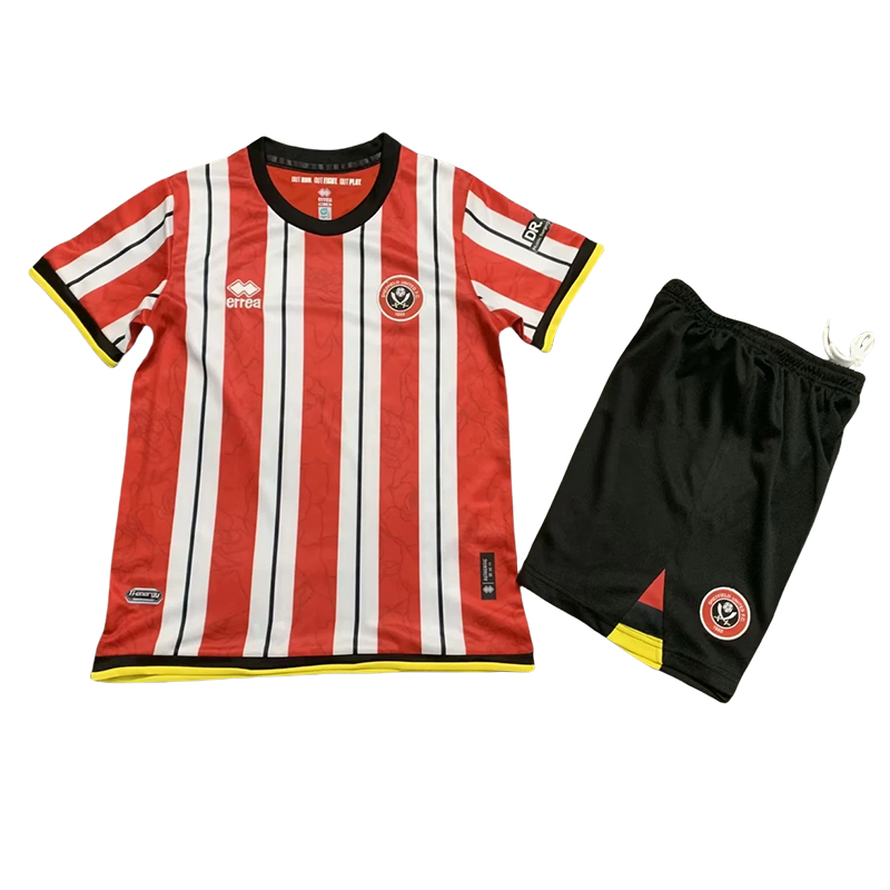 2024/2025 Sheffield United Home Football Shirt Kids Size 1:1 Thai Quality