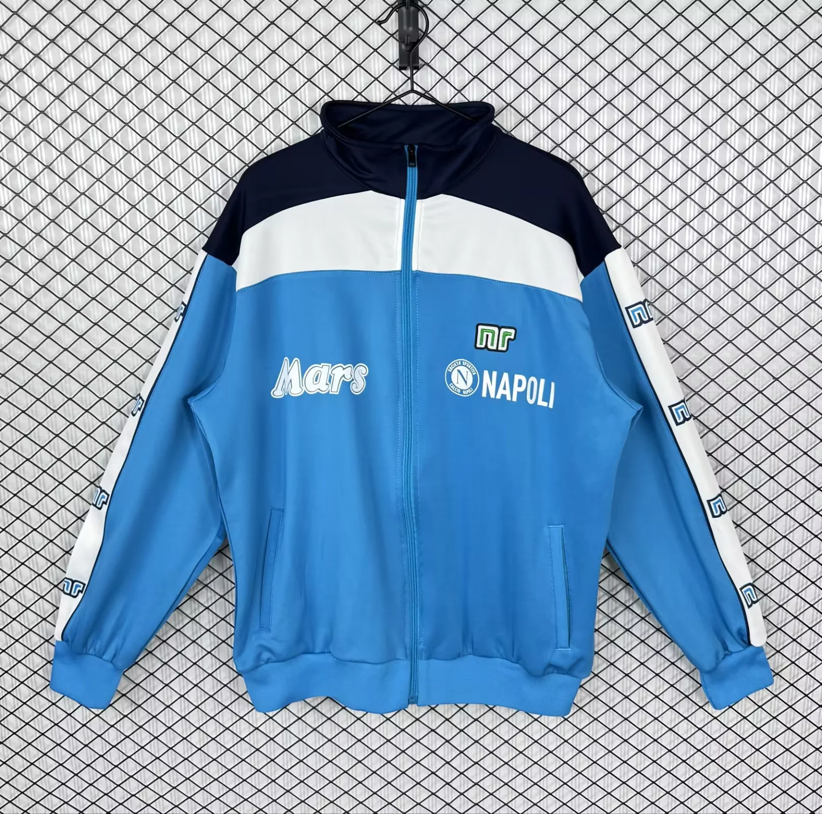 1989/1990 Retro Napoli Long Zipped Jacket Football Shirt