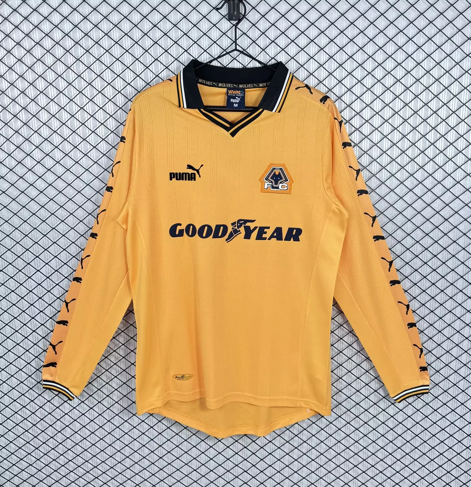 1998/1999 Long Sleeve Retro Wolverhampton Home Football Shirt 1:1 Thai Quality