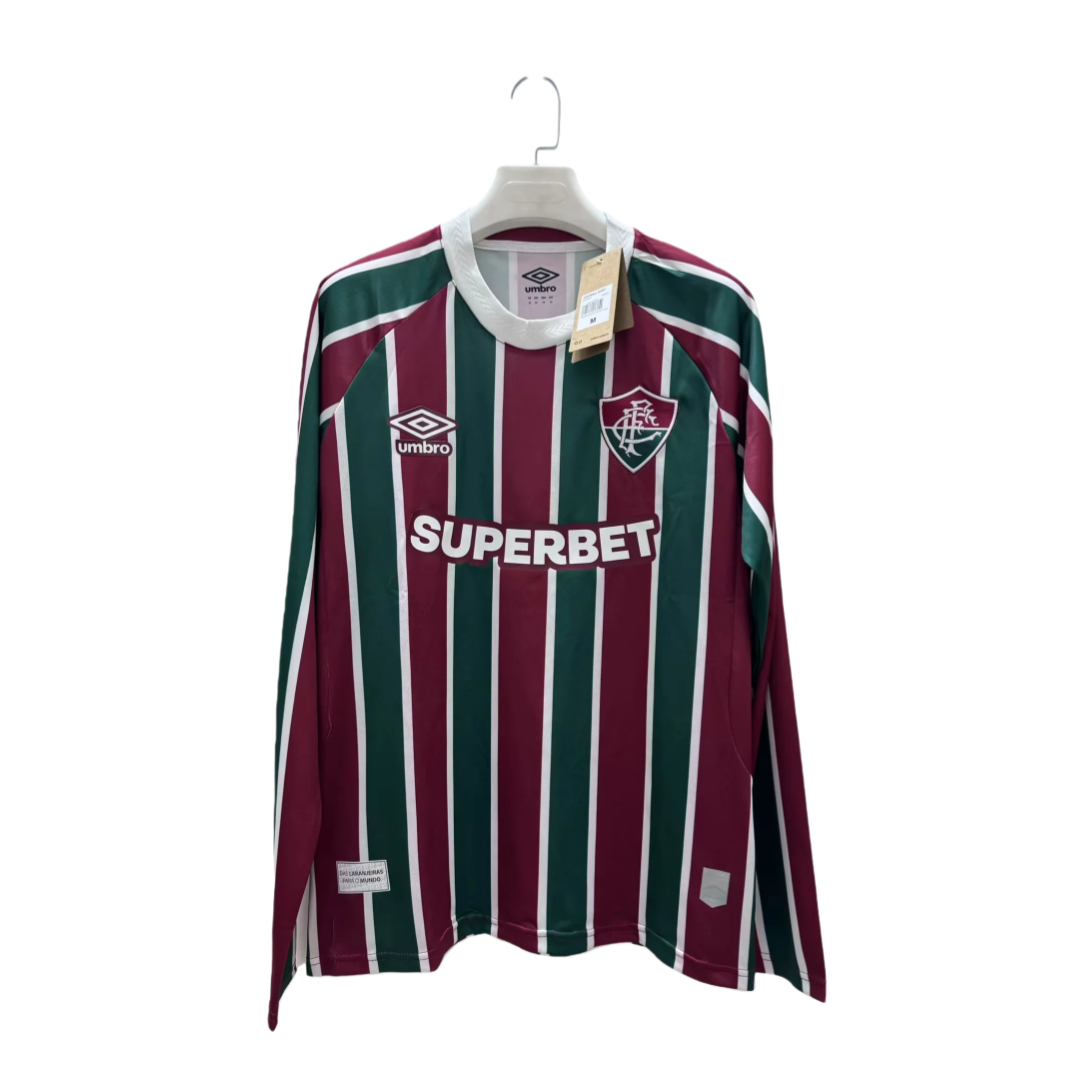 2025/2026 Long Sleeve Fluminense Home Football Shirt 1:1 Thai Quality