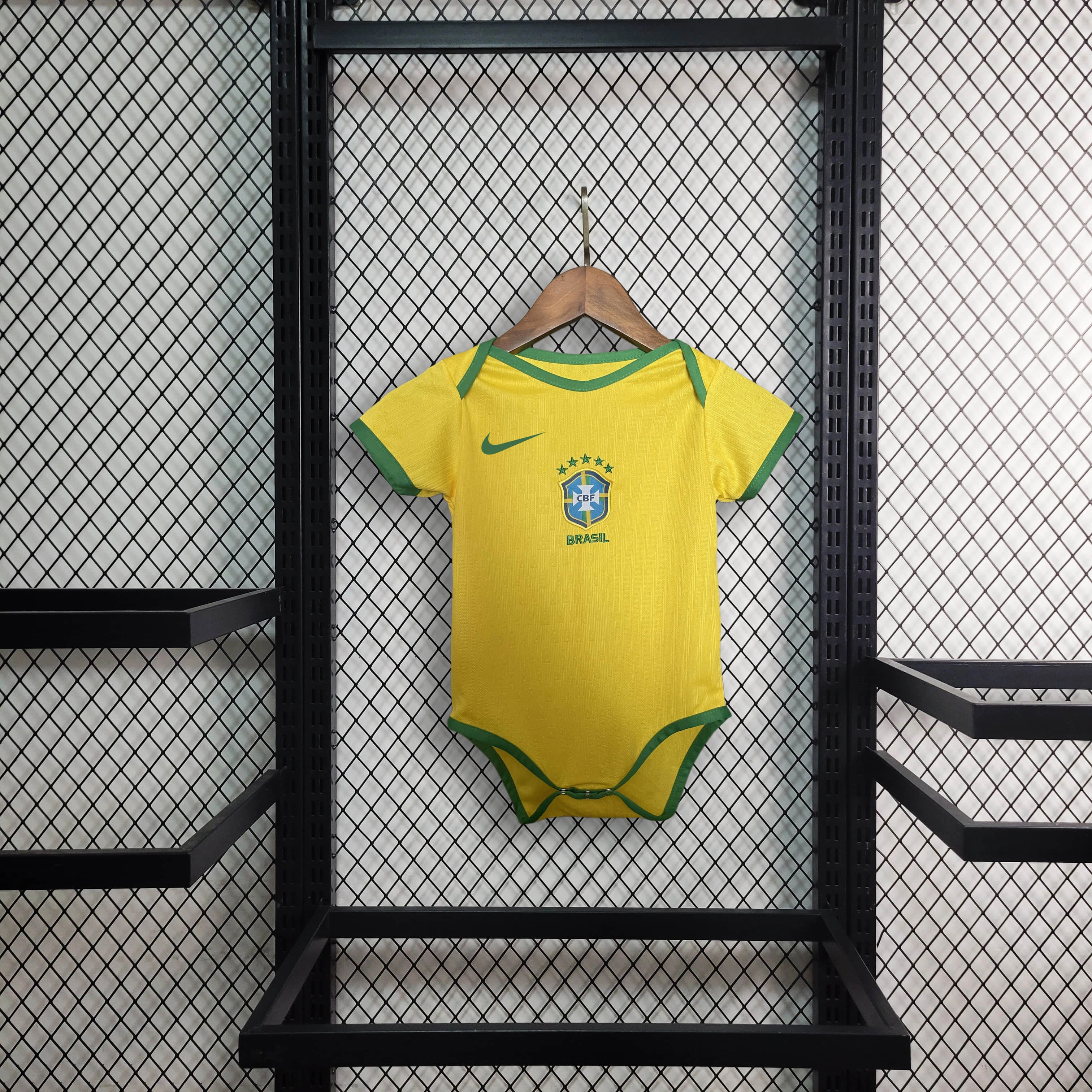 2025 Brazil Home Football Shirt Baby Size 1:1 Thai Quality