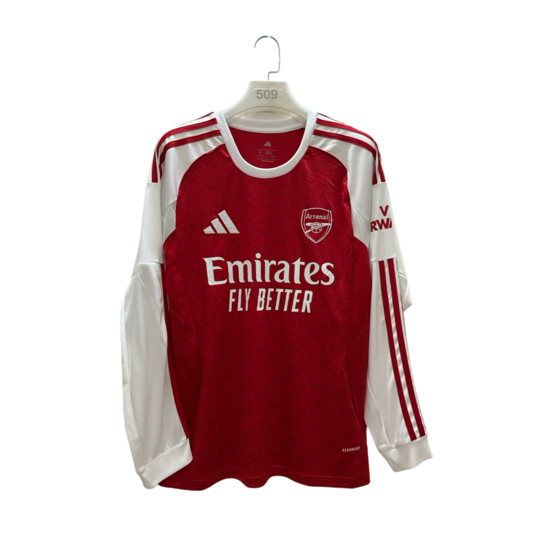 2025/2026 Long Sleeve Arsenal Home Football Shirt 1:1 Thai Quality
