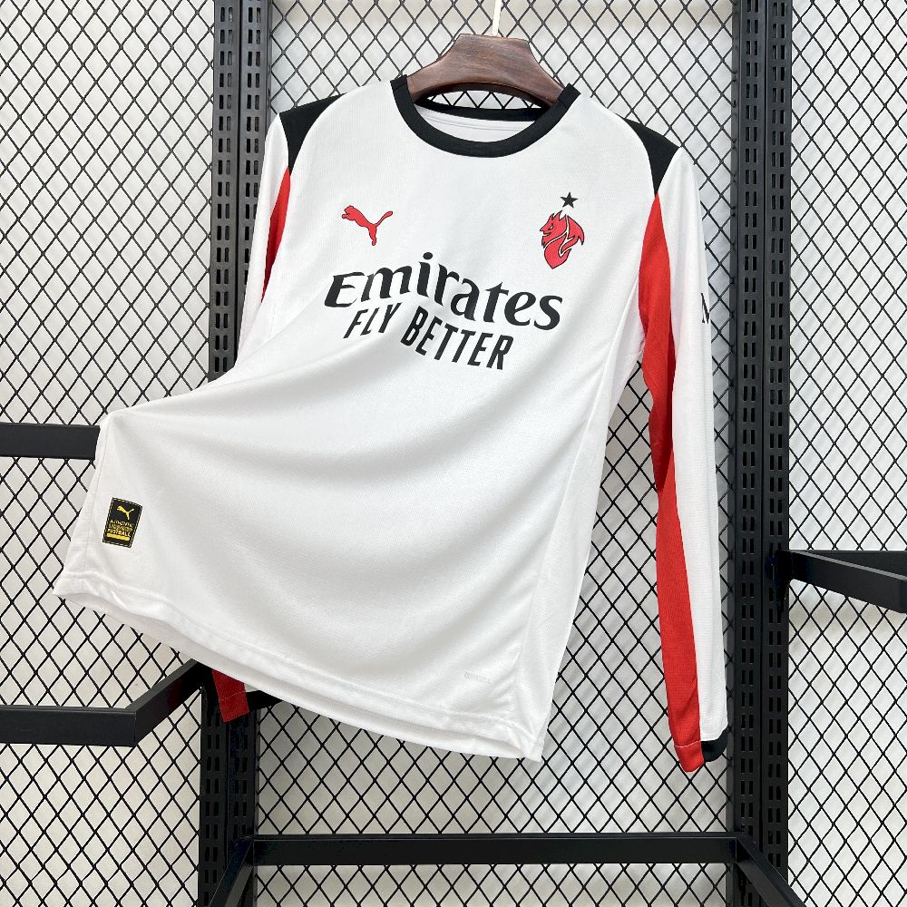 2025/2026 Long Sleeve AC Milan Away Football Shirt 1:1 Thai Quality