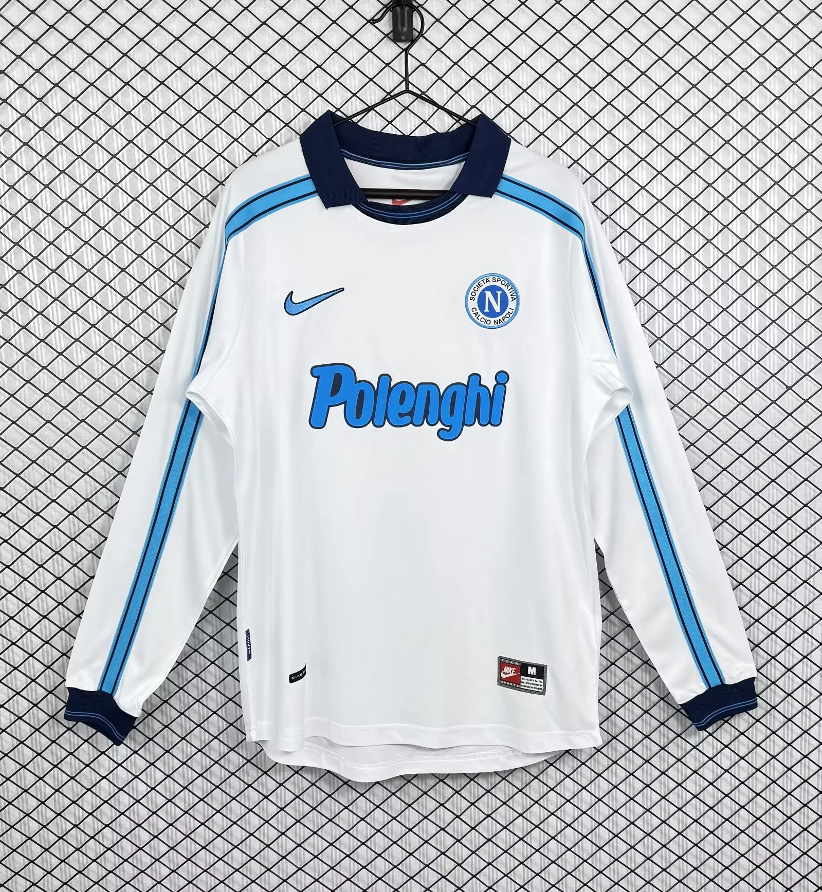 1998/1999 Long Sleeve Retro Napoli Away Football Shirt 1:1 Thai Quality