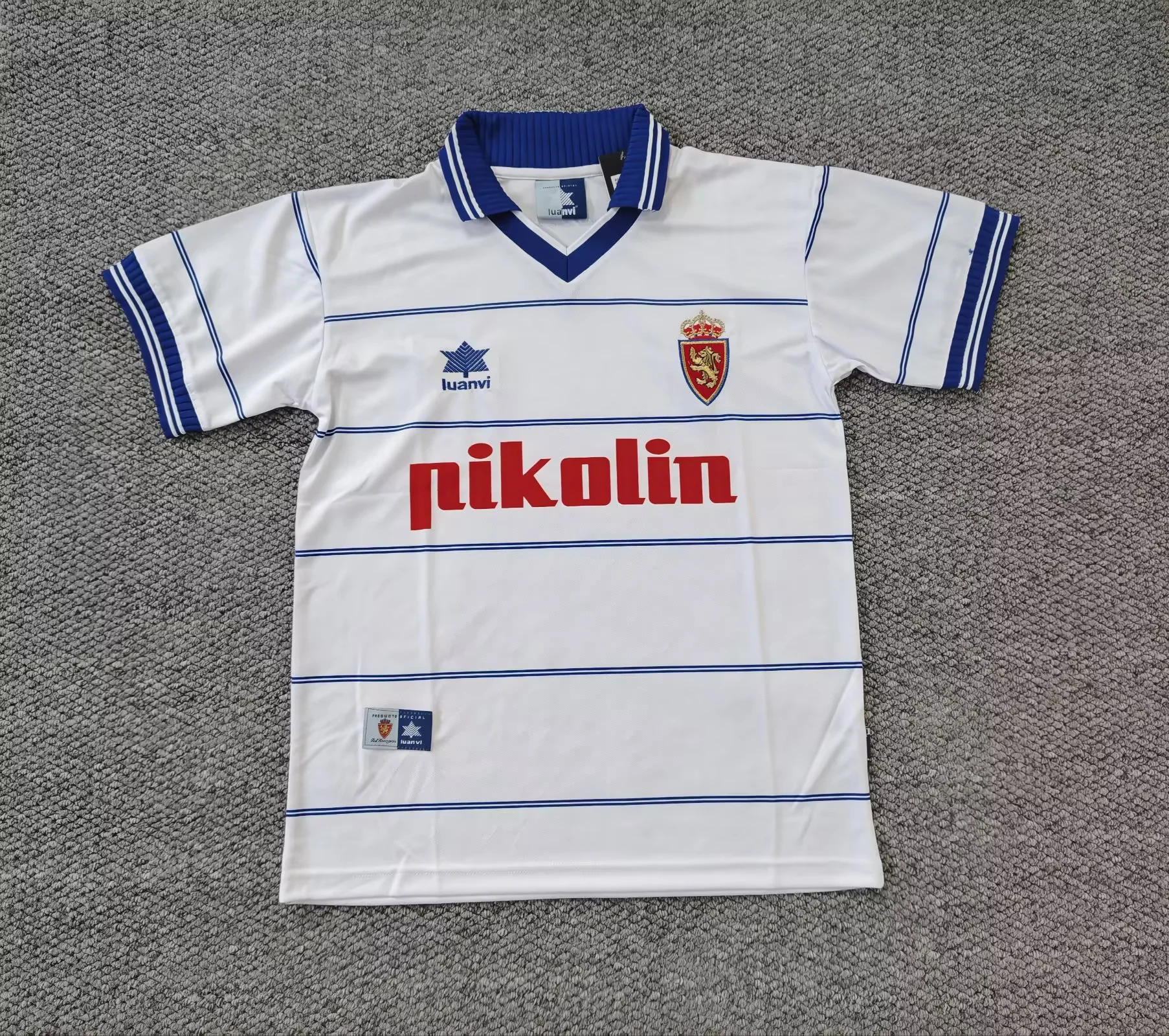 1999/2000 Retro Real Zaragoza Home Football Shirt 1:1 Thai Quality