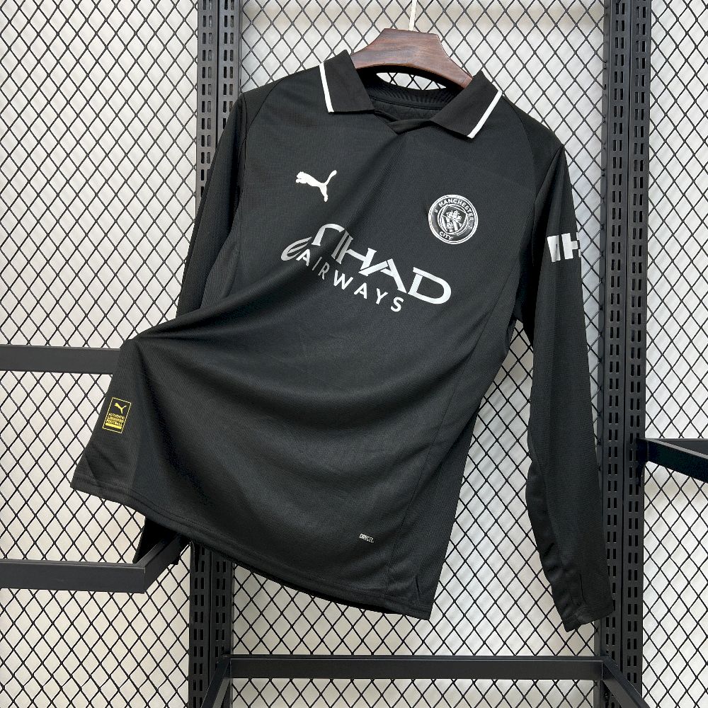 2025/2026 Long Sleeve Manchester City Away Football Shirt 1:1 Thai Quality