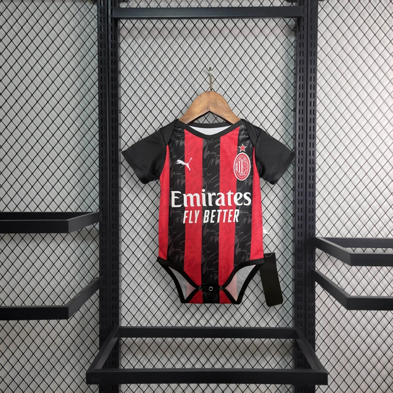 2025/2026 AC Milan Home Football Shirt Baby Size 1:1 Thai Quality