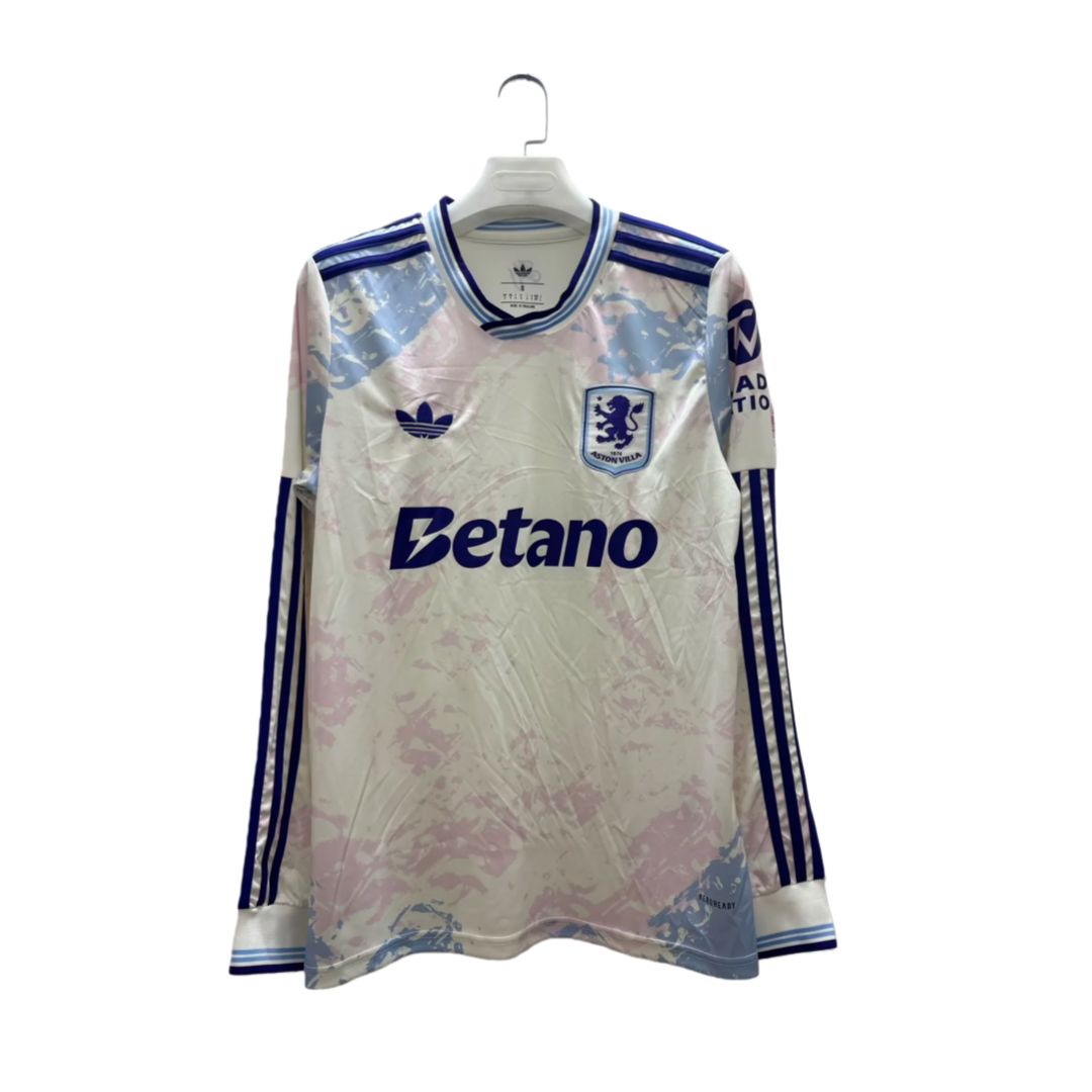 2025/2026 Long Sleeve Aston Villa Third Away Football Shirt 1:1 Thai Quality