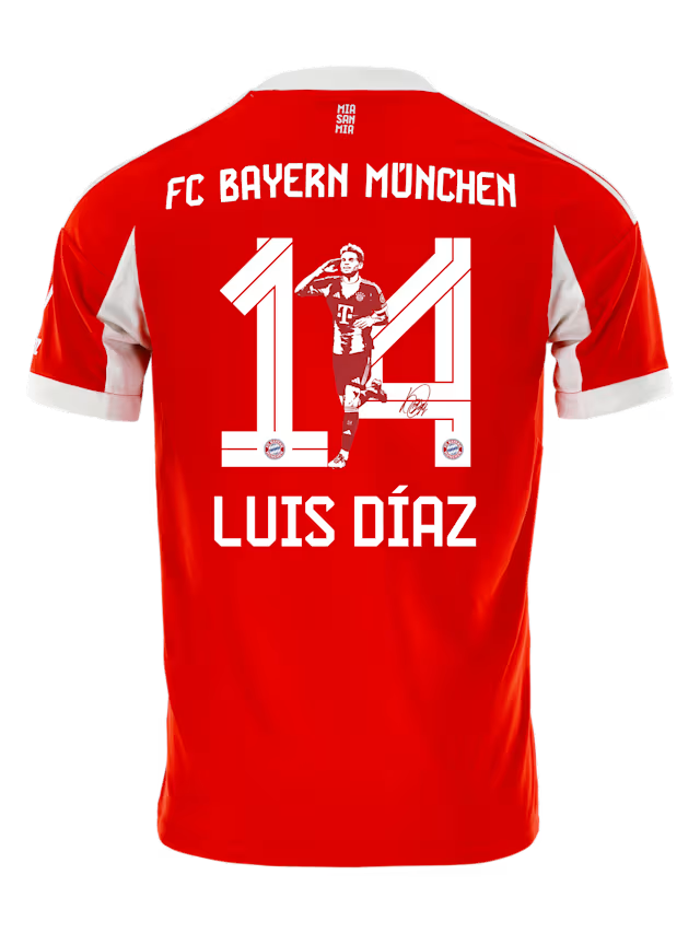 (S-4XL) 25/26 Luis Díaz Special Jersey Bayern Allianz Home Kit 1:1 Thai Quality