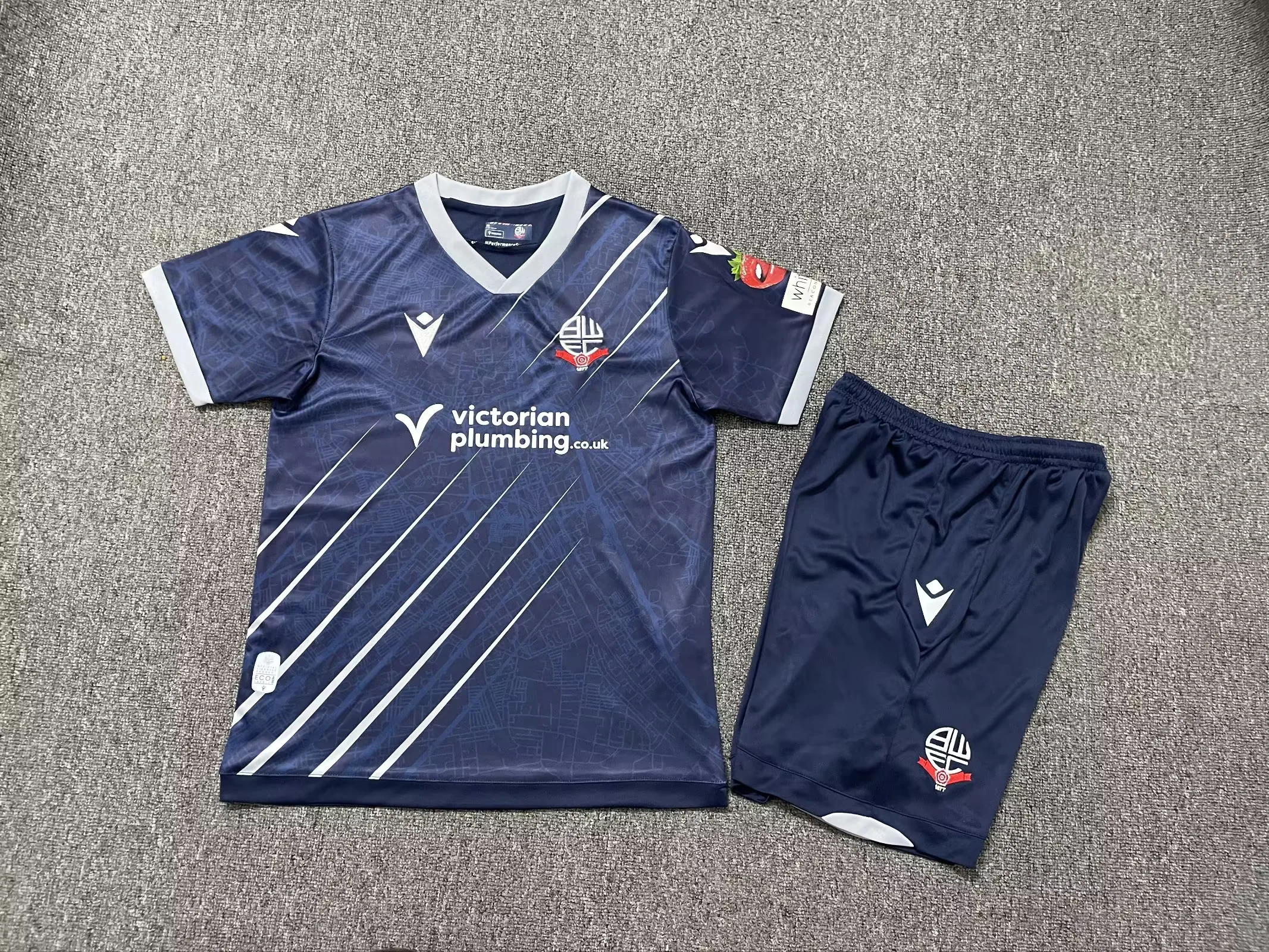 2025/2026 Bolton Wanderers Away Football Shirt Kids Size 1:1 Thai Quality