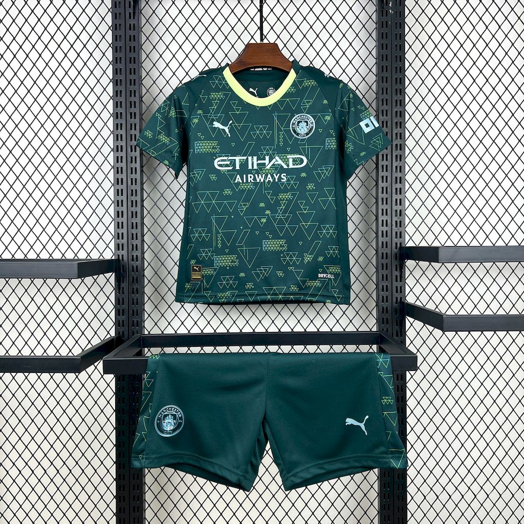 2025/2026 Manchester City Fourth Away Football Shirt Kids Size 1:1 Thai Quality