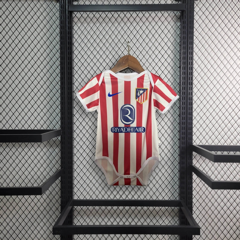 2025/2026 Atletico Madrid Home Football Shirt Baby Size 1:1 Thai Quality