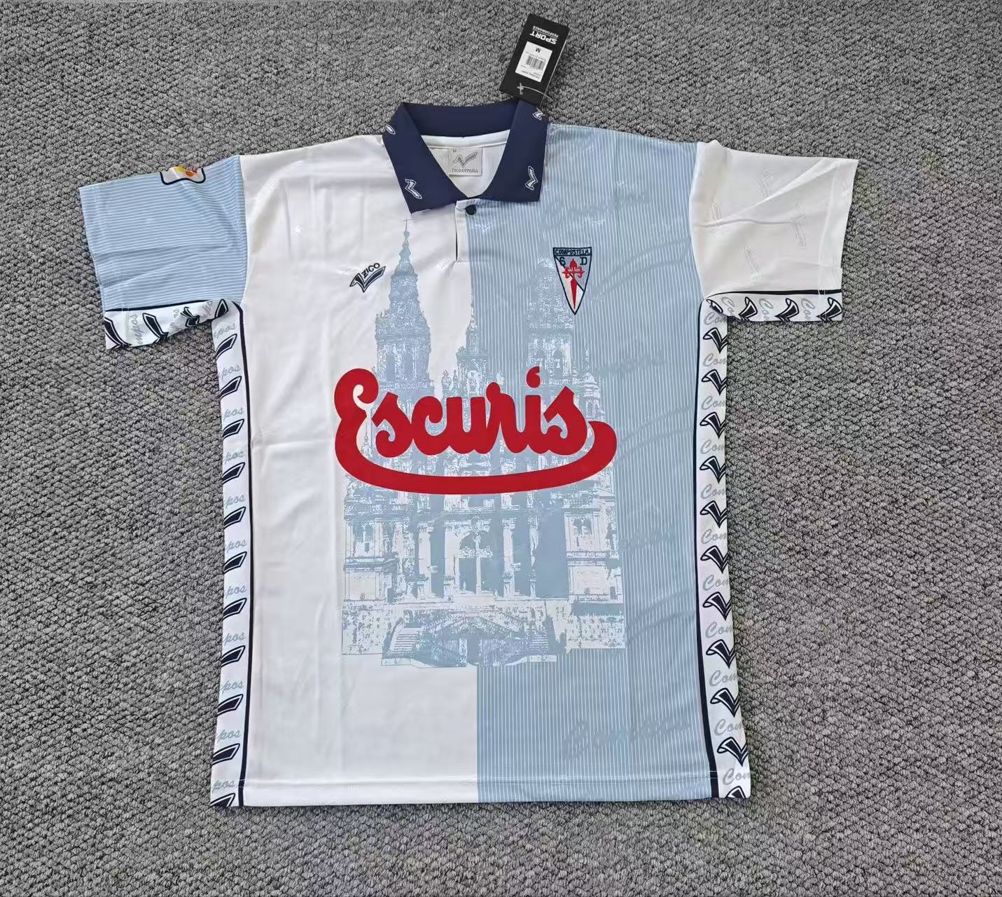 2694904a4cd4f040f10804ad5e58c3c1 1997/99 SD Compostela Home Football Shirt 1:1 Thai Quality