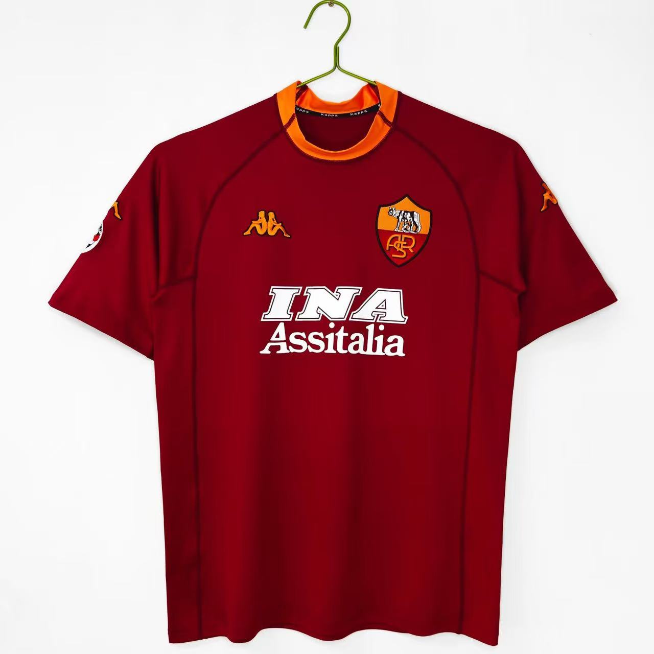 2001/2002 Roma Home Football Shirt 1:1 Thai Quality