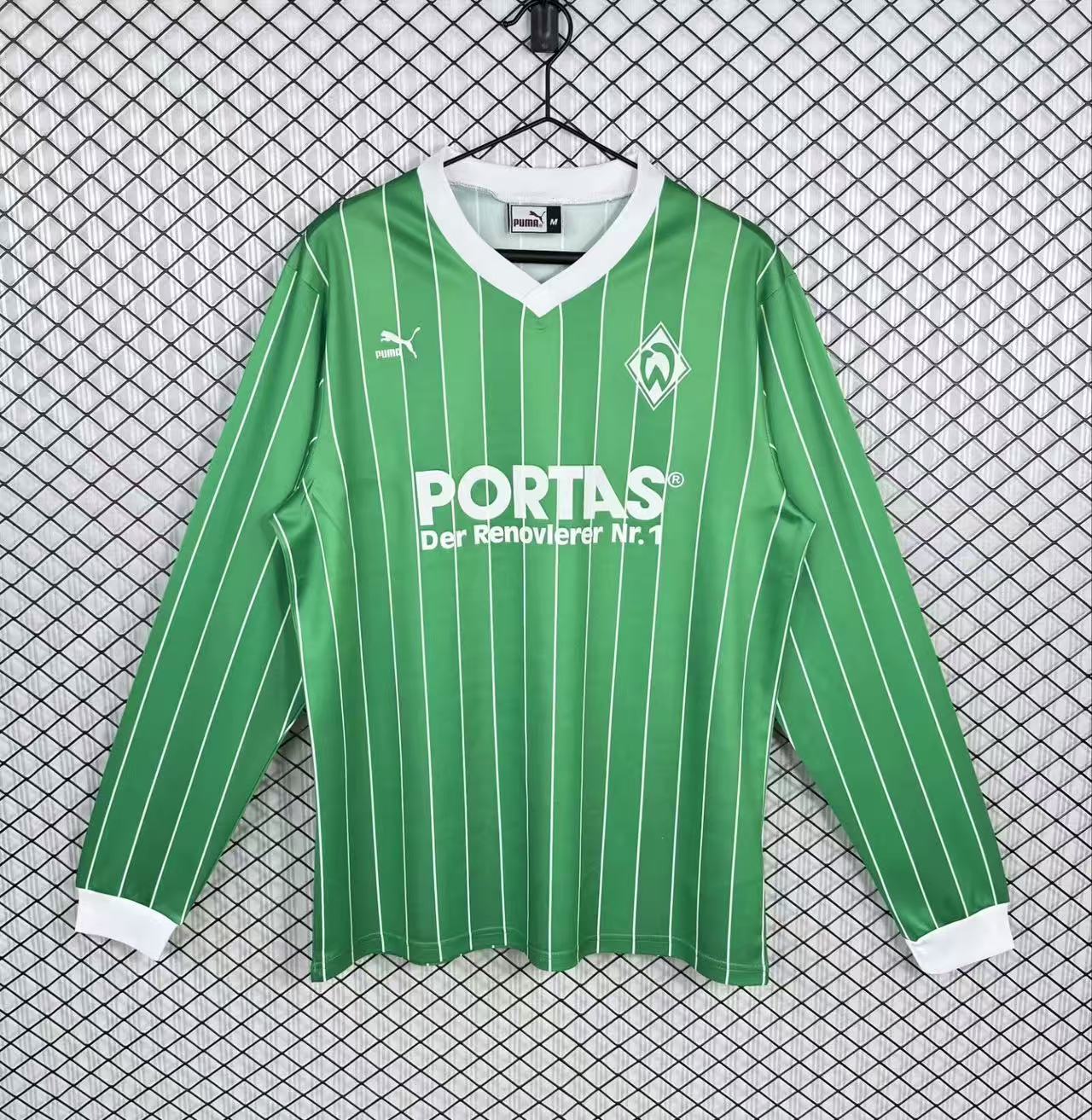 1988/89 Werder Bremen Away Long sleeves Football Shirt 1:1 Thai Quality
