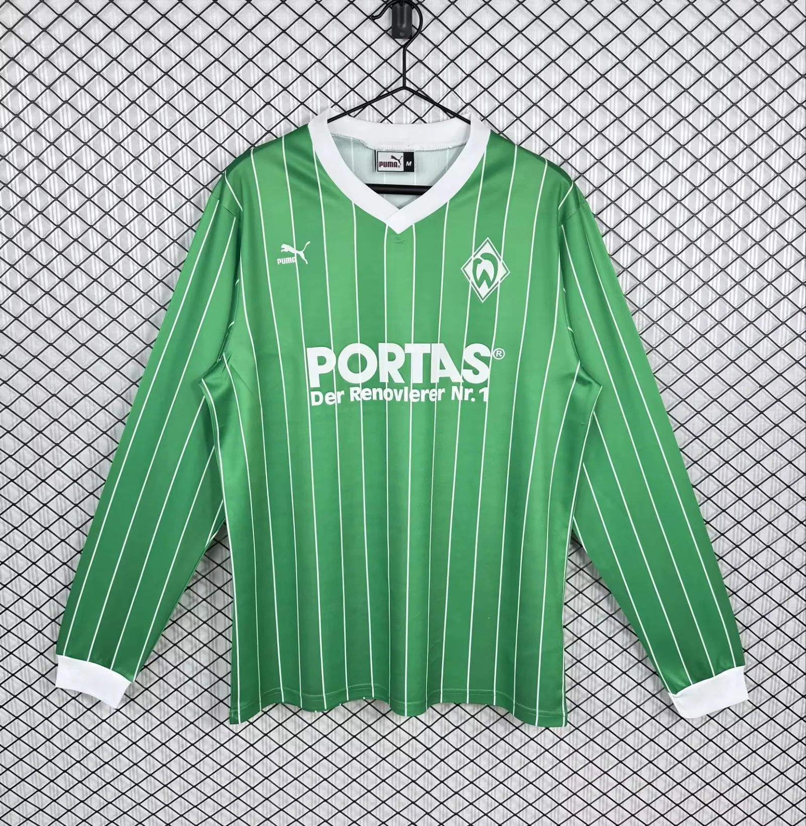 1988/1989 Retro Long Sleeve Werder Bremen Home Football Shirt 1:1 Thai Quality