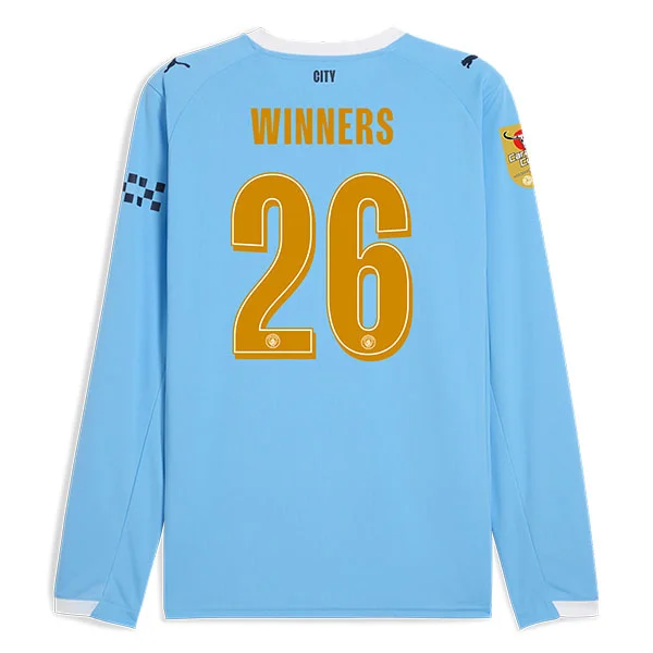 2025/2026 Manchester City Long sleeves Carabao Cup Champions Jersey