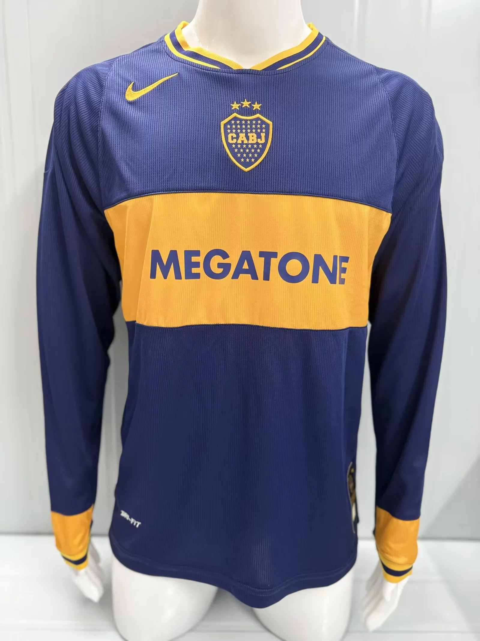 2006/2007 Retro Long Sleeve Boca Juniors Home Football Shirt 1:1 Thai Quality