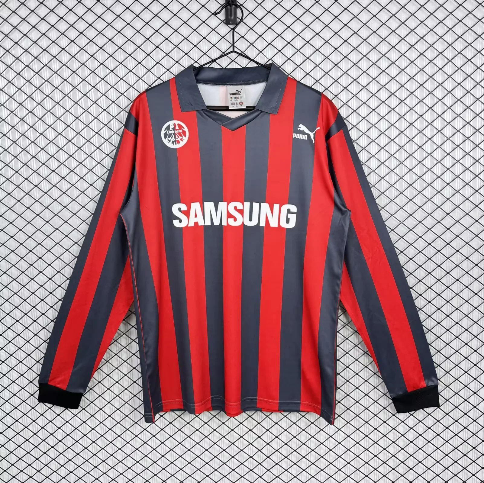 1991/1992 Retro Long Sleeve Eintracht Frankfurt Home Football Shirt 1:1 Thai Quality