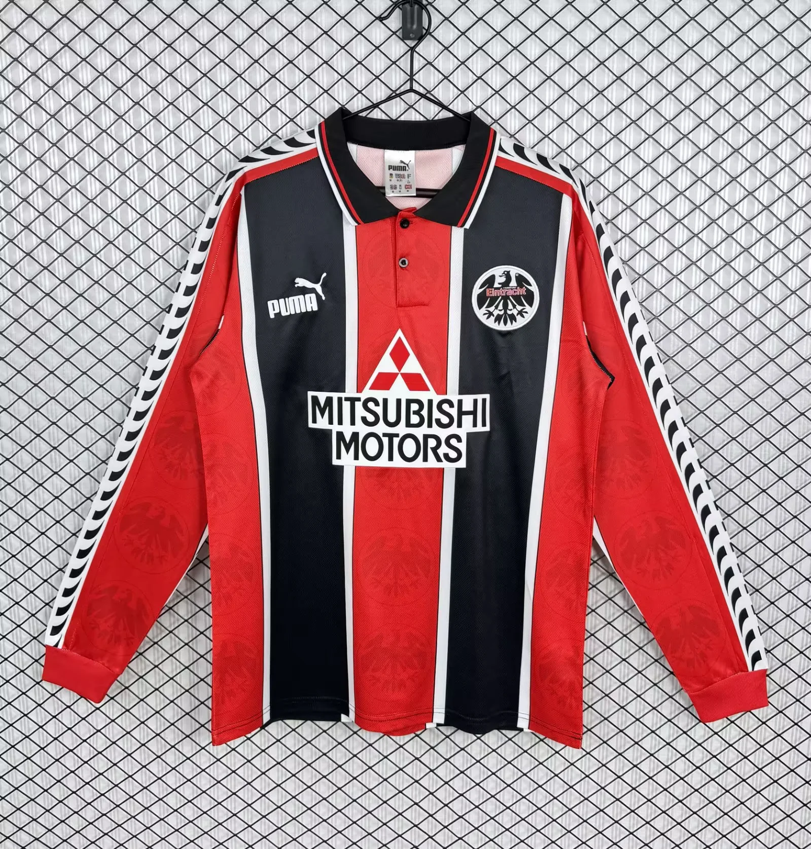 1996/1997 Retro Long Sleeve Eintracht Frankfurt Home Football Shirt 1:1 Thai Quality