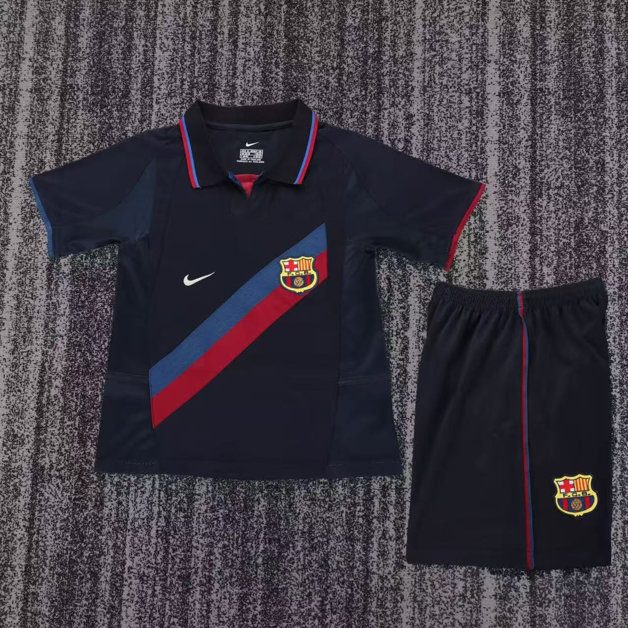cfb6b9a3089bb20a921ebae1f9cbb7bf 2002/2003 Barcelona Third Football Shirt Kids Size 1:1 Thai Quality