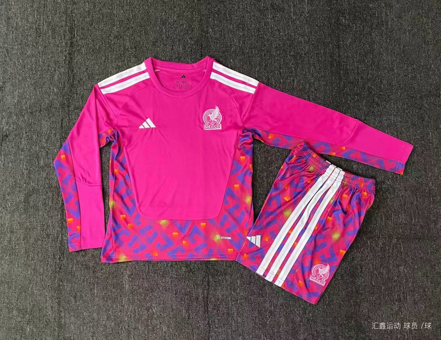 2026 Mexico Goalkeepers Long sleeves Football Kids Size 1:1 Thai Quality
