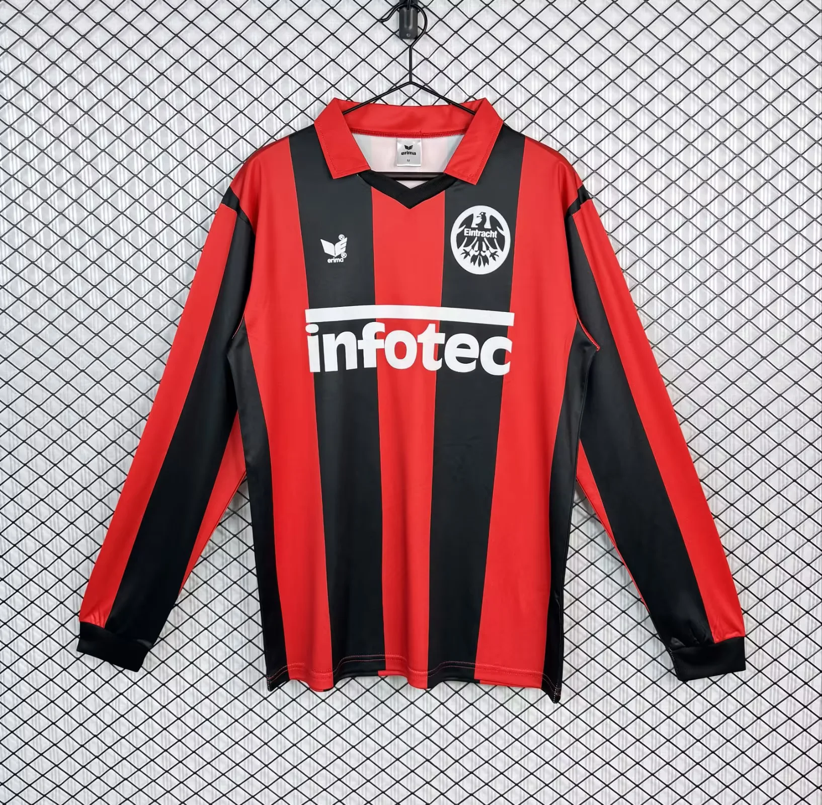 1983/1984 Retro Long Sleeve Eintracht Frankfurt Home Football Shirt 1:1 Thai Quality