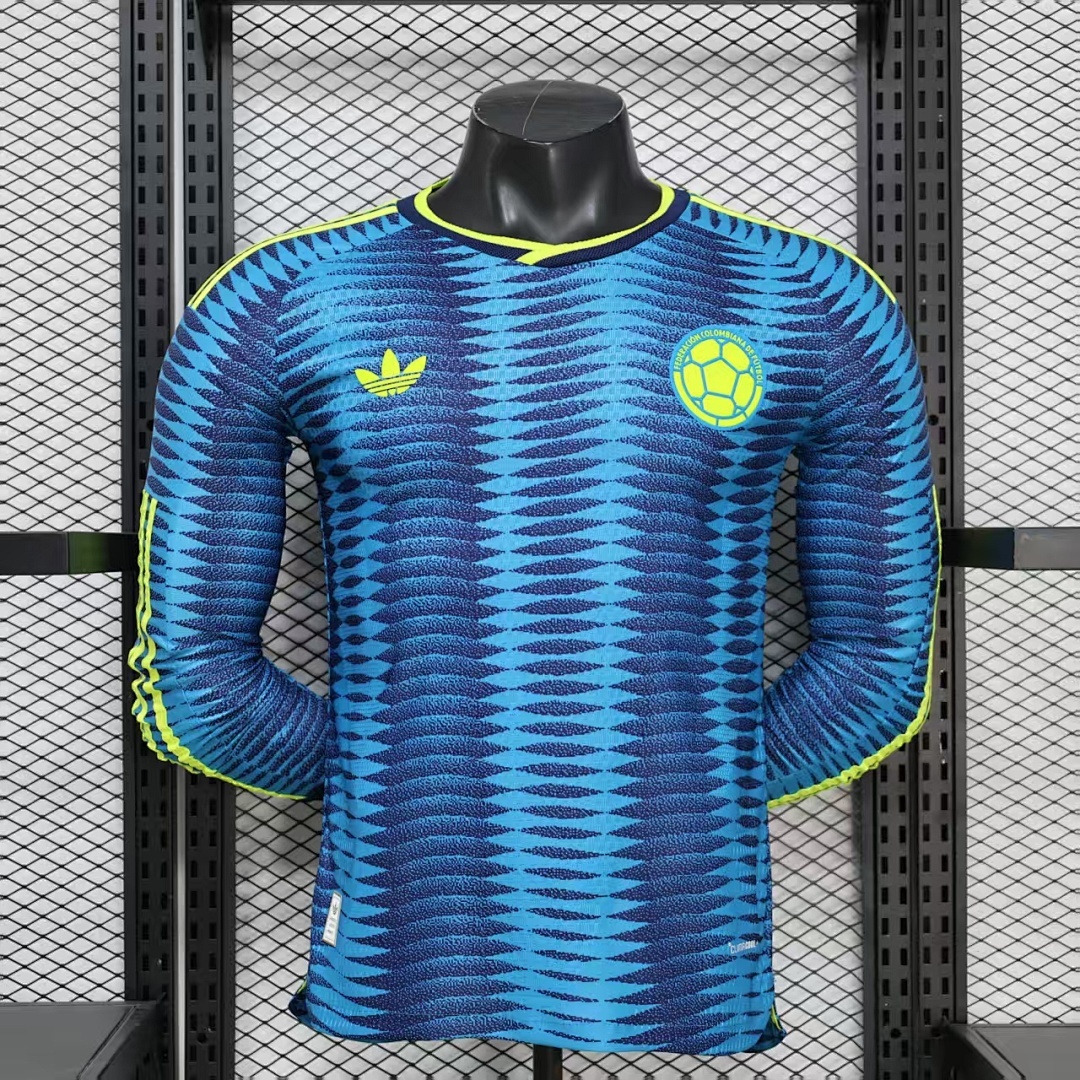 ed97cb97c70513bfbe734ba60c589b19 2026 Long Sleeve Player Version Colombia Away World Cup Football Shirt 1:1 Thai Quality