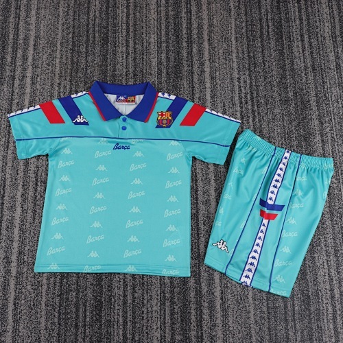 1992/1995 Retro Barcelona Away Football Shirt Kids Size 1:1 Thai Quality