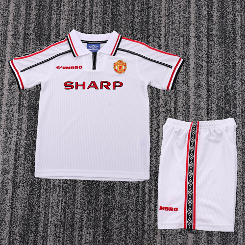 1998/1999 Retro Manchester United Football Shirt Kids Size 1:1 Thai Quality