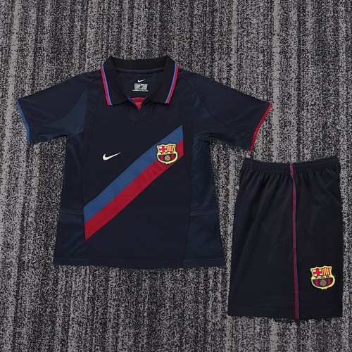 2002/2003 Retro Barcelona Third Away Football Shirt Kids Size 1:1 Thai Quality