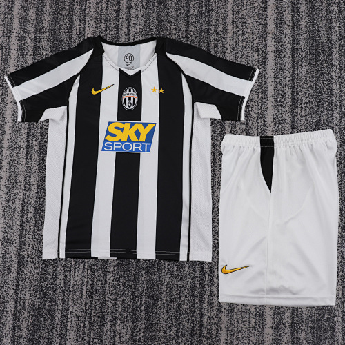 2004/2005 Retro Juventus Home Football Shirt Kids Size 1:1 Thai Quality