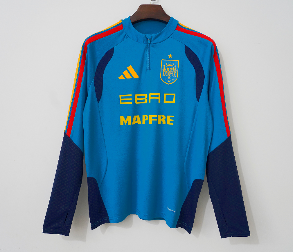 2026 Spain Half-Pull Jacket Football Shirt