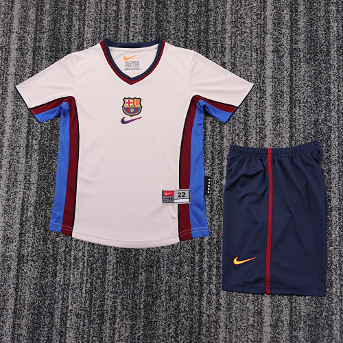 1998/1999 Retro Barcelona Away Football Shirt Kids Size 1:1 Thai Quality