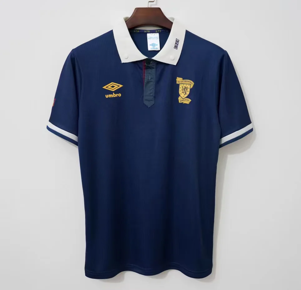 576d33eb97d05e32e2caf197ba6ae611 1988/1991 Retro Scotland Home Football Shirt 1:1 Thai Quality