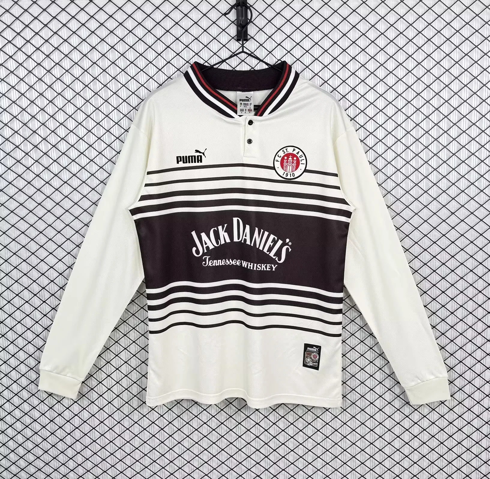 1997/1998 Long Sleeve Retro St Pauli Home Football Shirt 1:1 Thai Quality