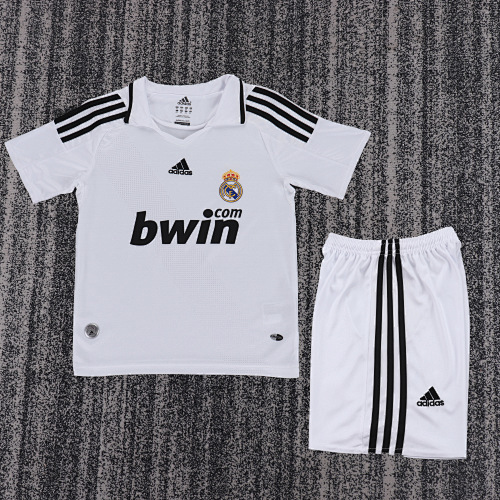 2008/2009 Retro Real Madrid Home Football Shirt Kids Size 1:1 Thai Quality