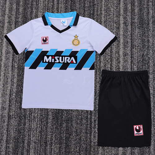 1990/1991 Retro Inter Milan Away Football Shirt Kids Size 1:1 Thai Quality